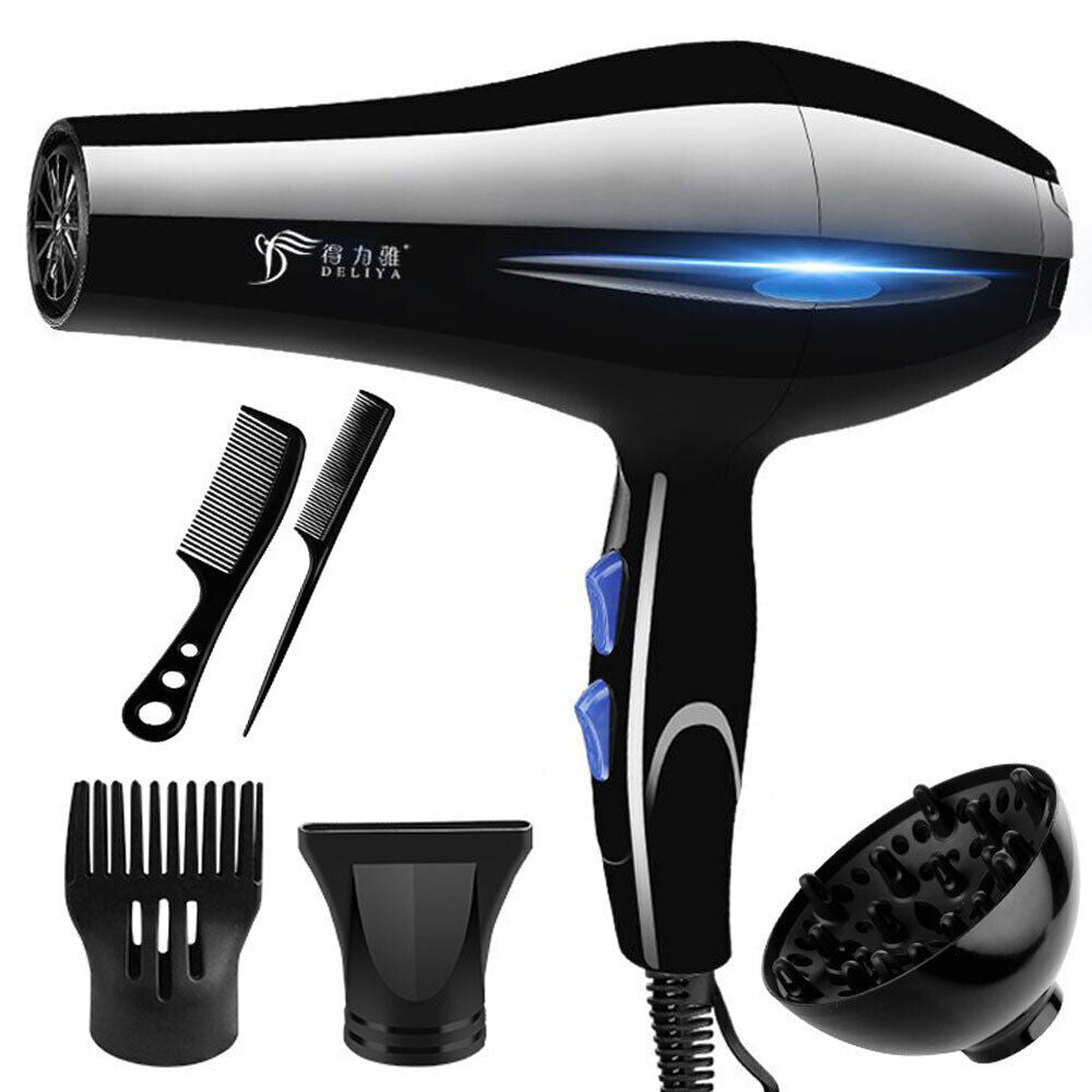 5 in 1 Professional Style 2000W Hair Dryer with Diffuser & Nozzle Salon Styler