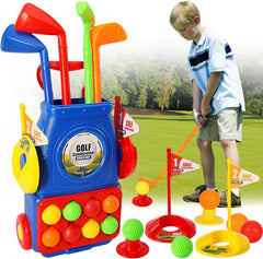 AOLEVA Indoor and Outdoor Toddler Golf Set Toys for Kids 3+ Years Old