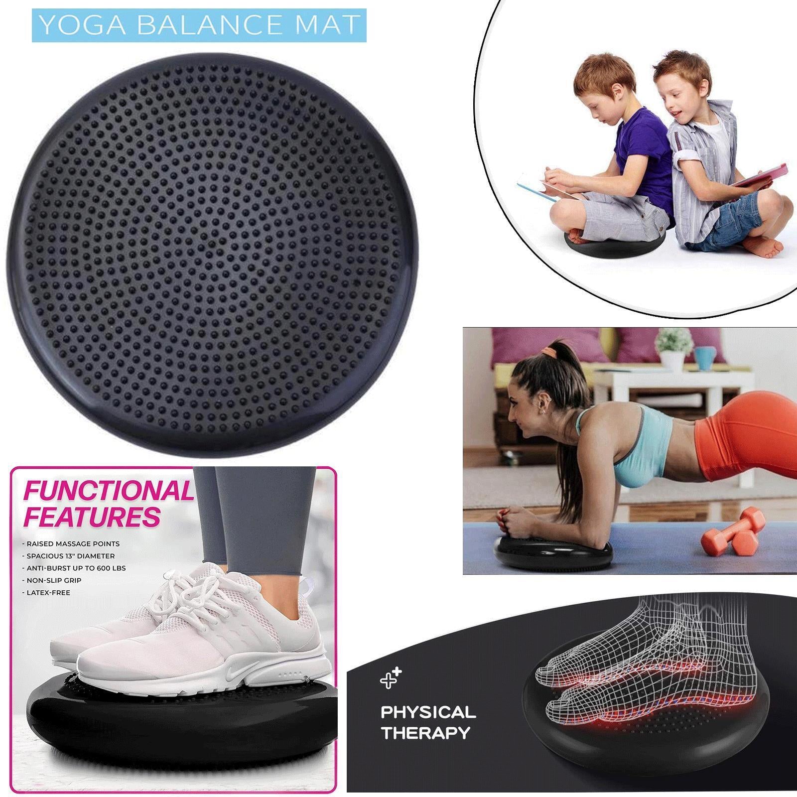 Balance Air Cushion Board Disc Wobble Fitness Massage Wobble Plate Yoga Exercise