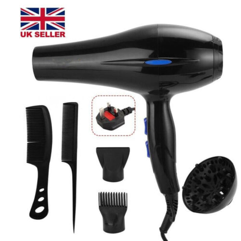 5 in 1 Professional Style 2000W Hair Dryer with Diffuser & Nozzle Salon Styler